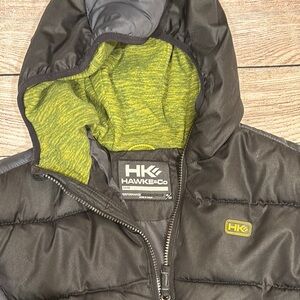 Hawke & Co Black Jacket with Lime Lining